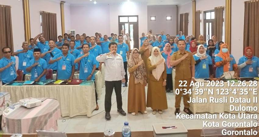 PETANI BANGKIT : Pelatihan kelembagaan usahatani program Readsi yang berlangsung di Kota Gorontalo, Selasa (22/8). (foto : istimewa)